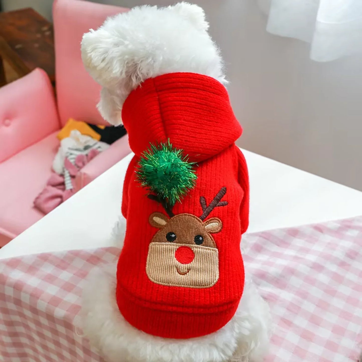 Winter Dog Coat Dress Warm Puppy Outfit Christmas Style