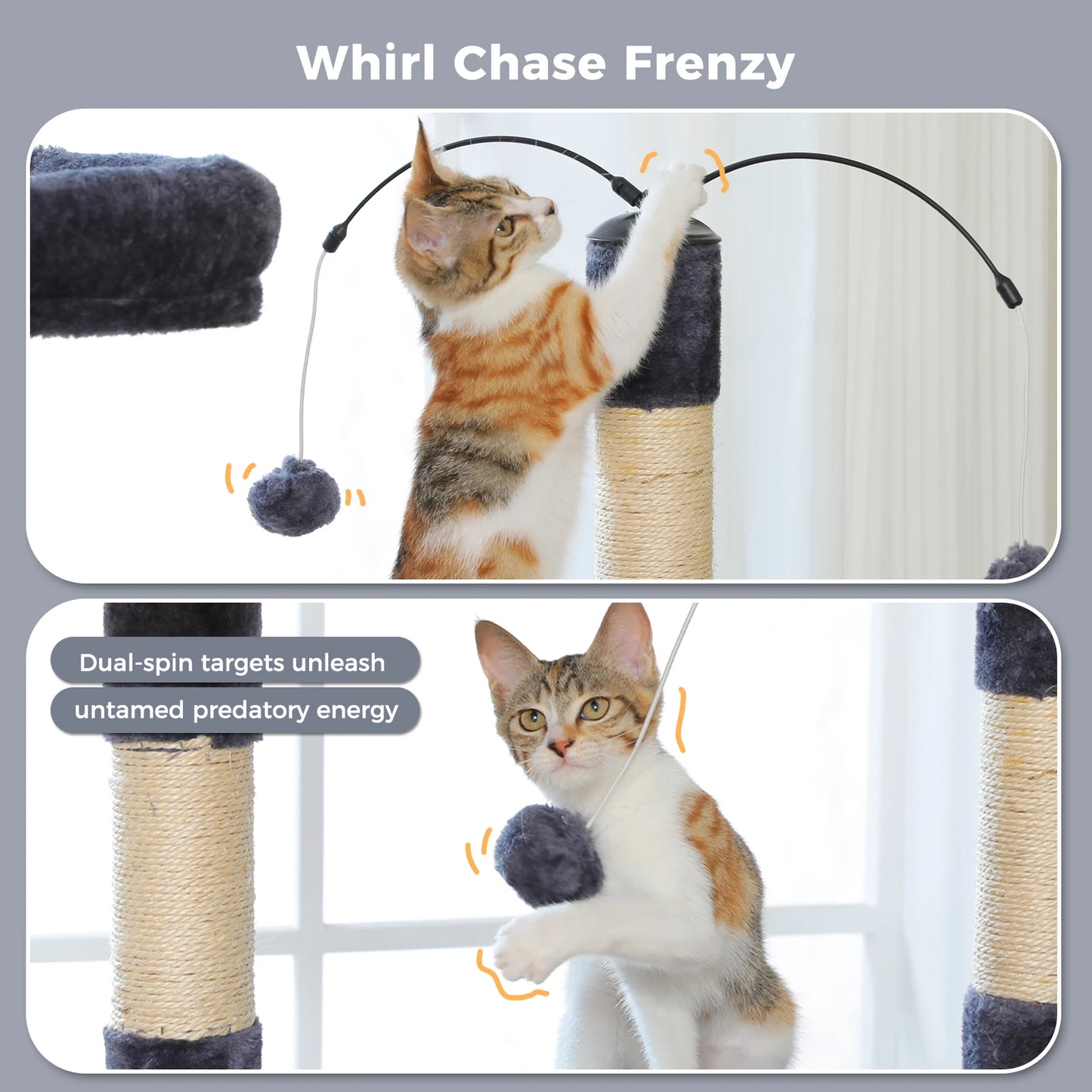 PAWZ Road Five Level Cat Tree Tower Sisal Scratching Posts