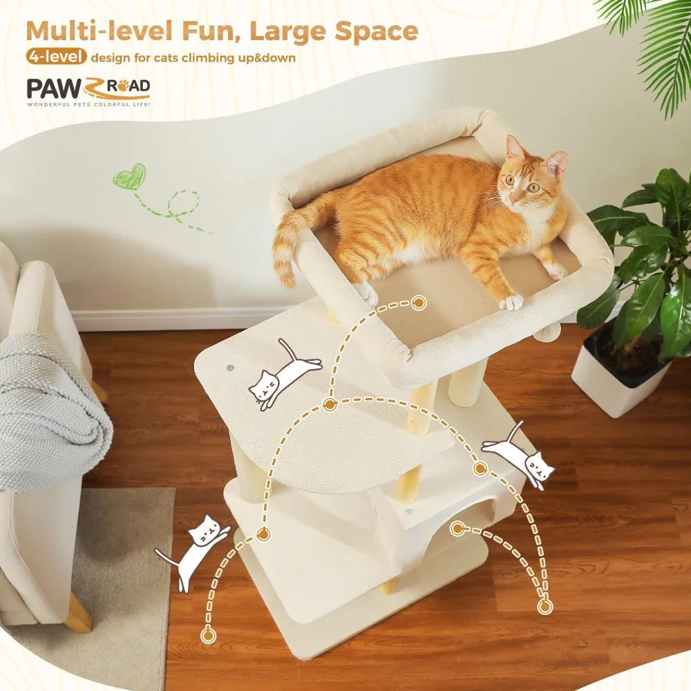 PAWZ Road Cat Tree Tower Multi Level Condos Indoor Friendly