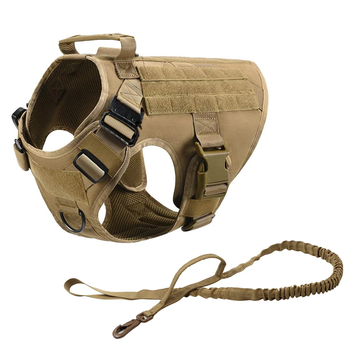 PATYOCATCN Tactical Dog Harness With MOLLE Pouches For Training