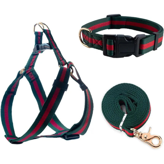 Soft Adjustable Dog Harness And Leash Set For Small Puppies Comfortable Chest Fit