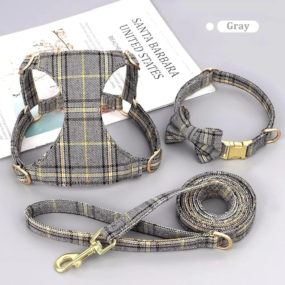 XMSJ Cute Adjustable Harness Leash Set for Cats and Dogs