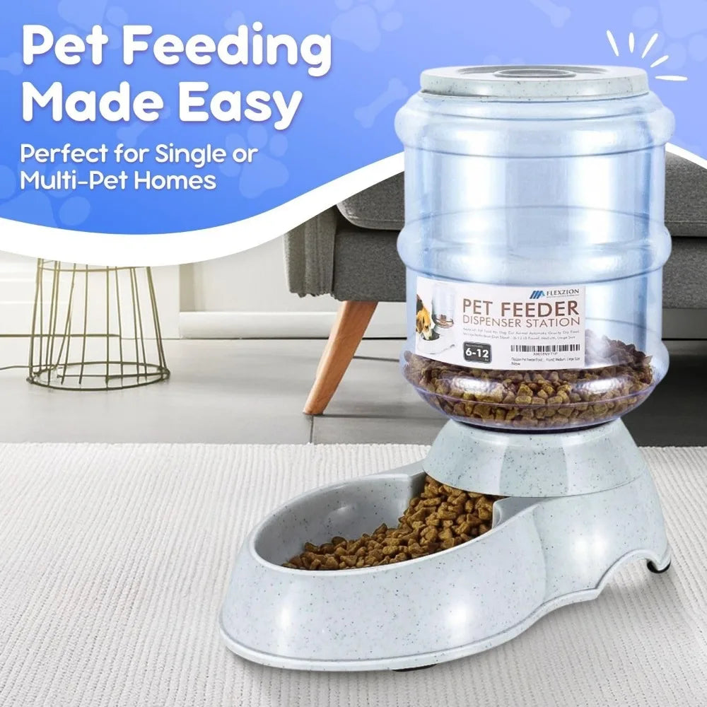 Hign-concerned Gravity Pet Feeder Dispenser For Dry Food