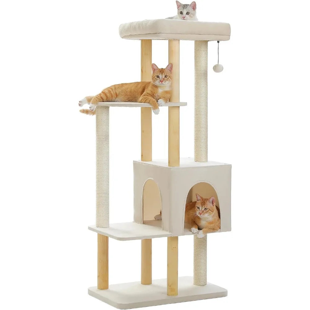 PAWZ Road Cat Tree Tower Multi Level Condos Indoor Friendly