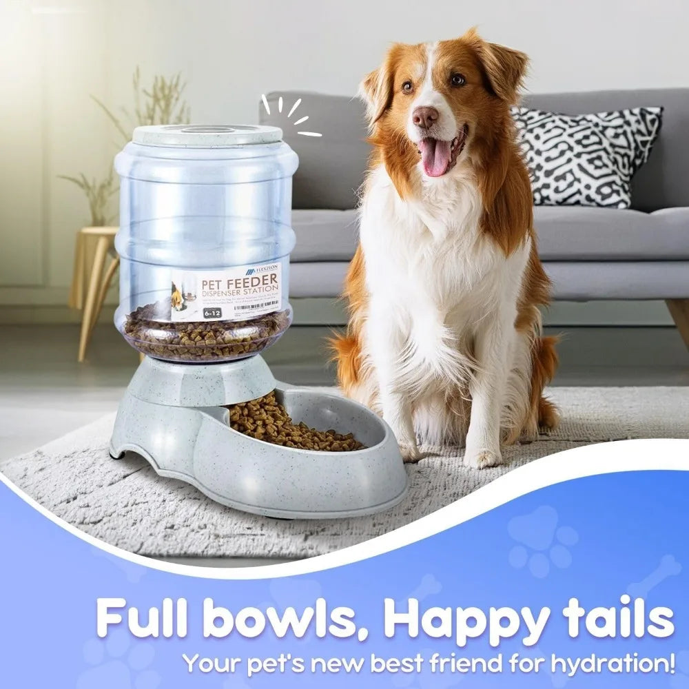 Hign-concerned Gravity Pet Feeder Dispenser For Dry Food