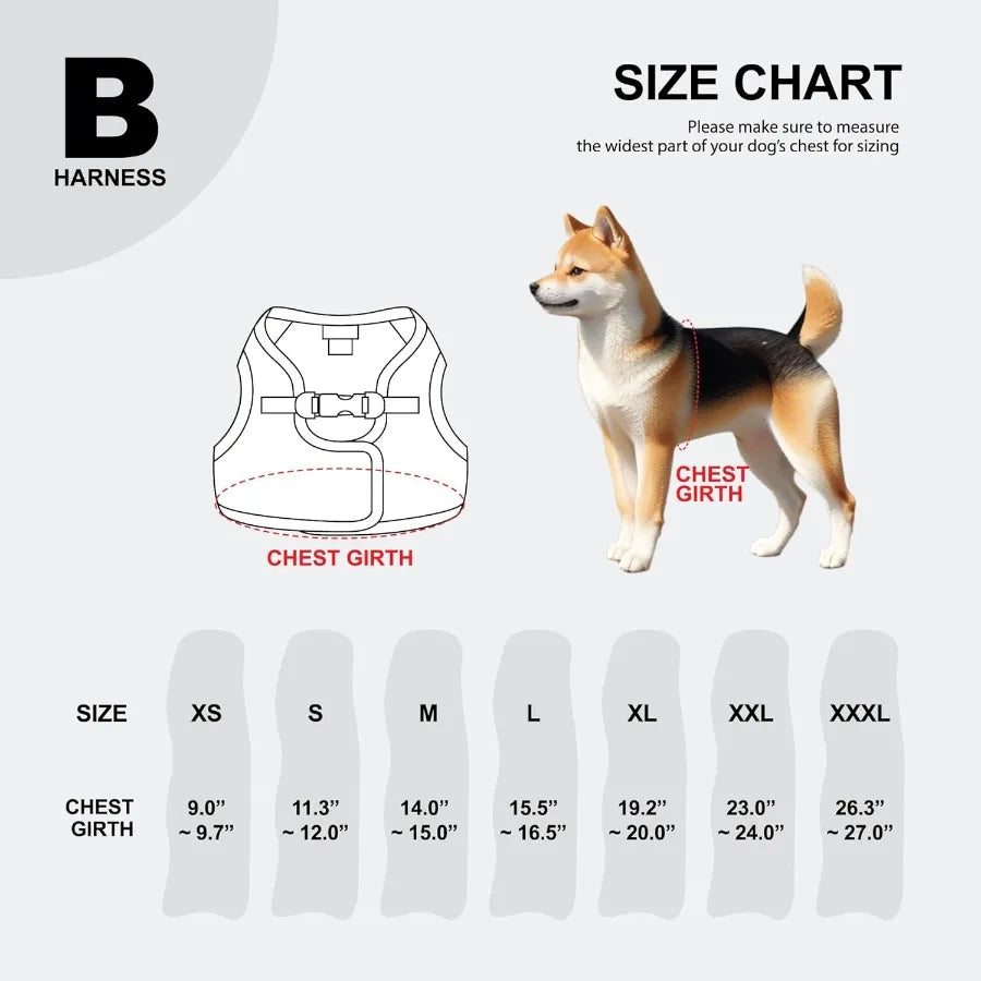 Hign Concerned Soft Vest Dog Harness Step In Padded Mesh