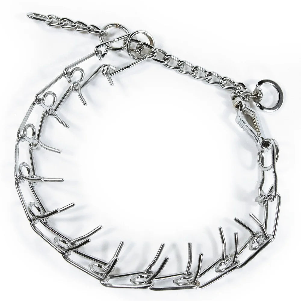 DUTRIEUX Pronged Training Collar Martingale Style Steel Leash Attachment