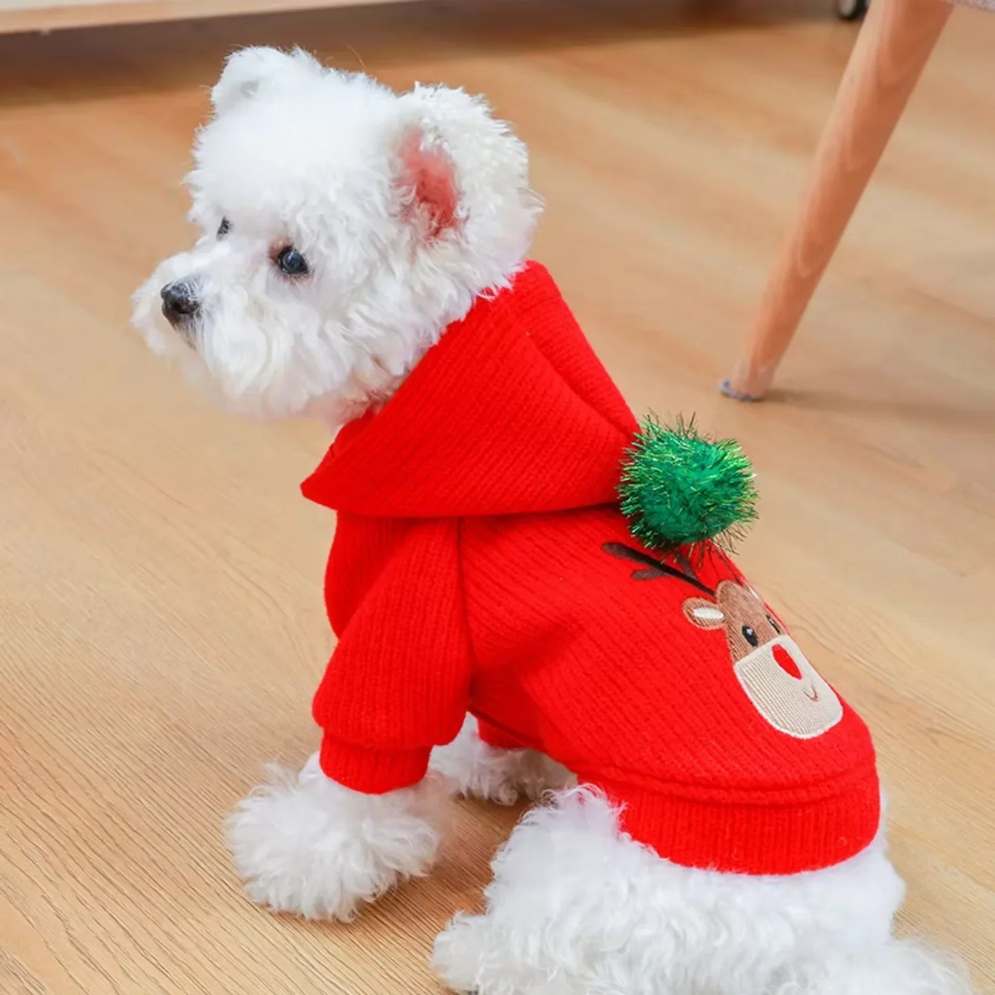 Winter Dog Coat Dress Warm Puppy Outfit Christmas Style