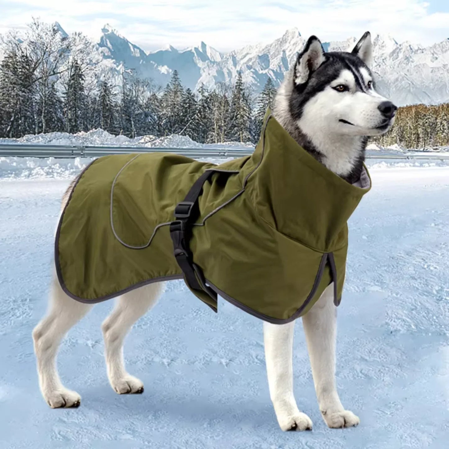 Color Windproof Pet Raincoat For Dogs Winter Coat Jacket