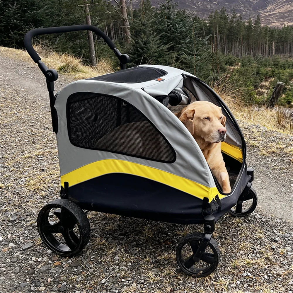 Premium Dog Stroller Four Wheel Foldable Travel Jogger
