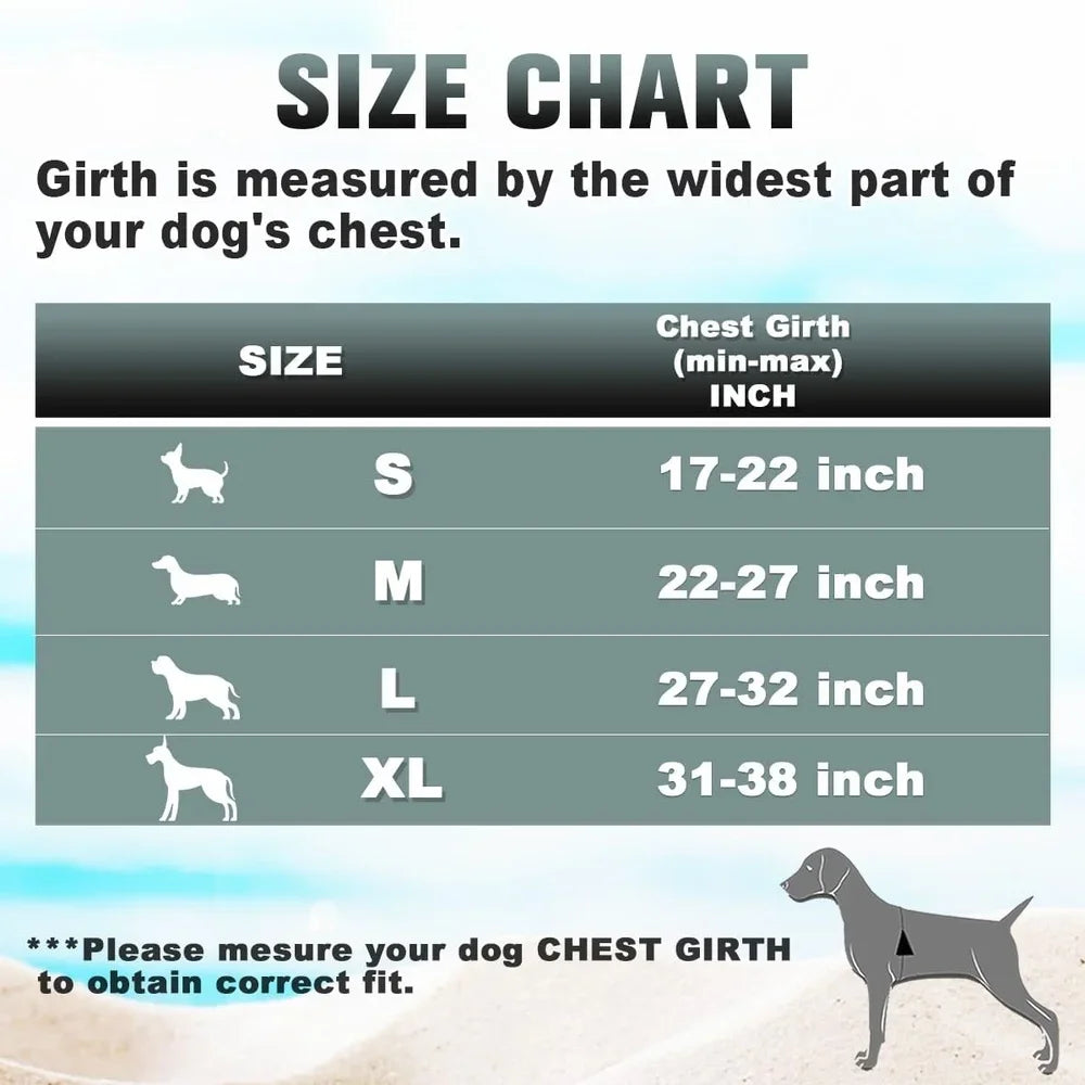 XMSJ No Pull Dog Harness Reflective Clip With ID Pocket