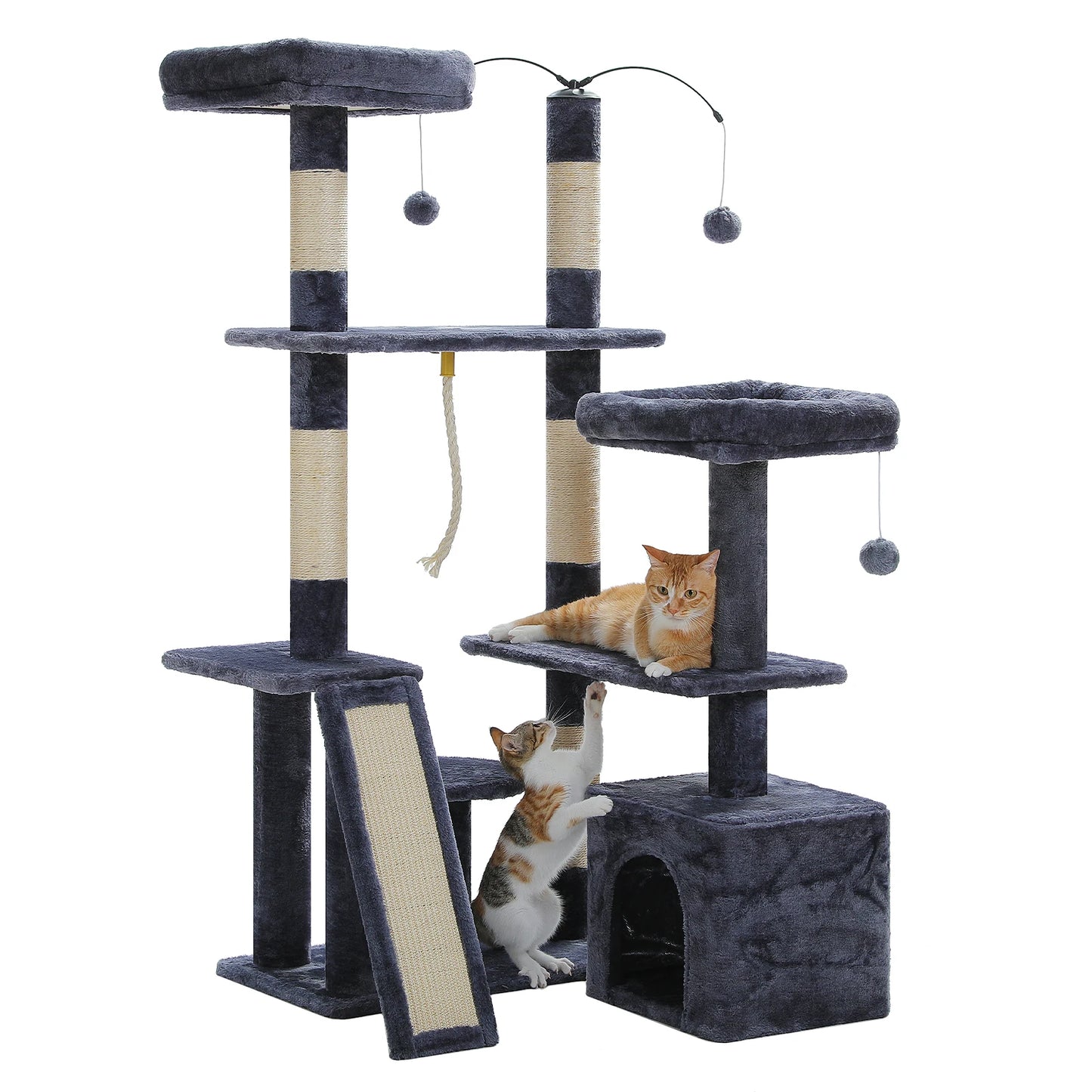 PAWZ Road Five Level Cat Tree Tower Sisal Scratching Posts