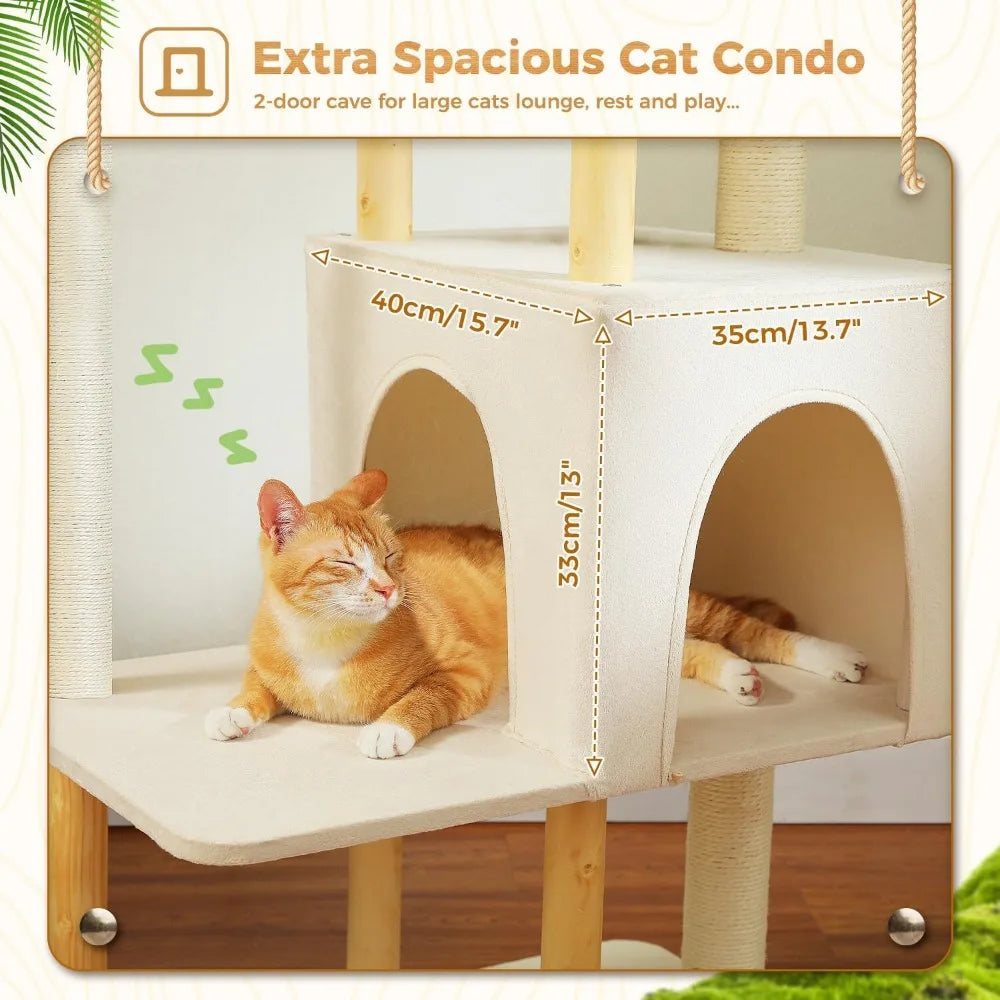 PAWZ Road Cat Tree Tower Multi Level Condos Indoor Friendly