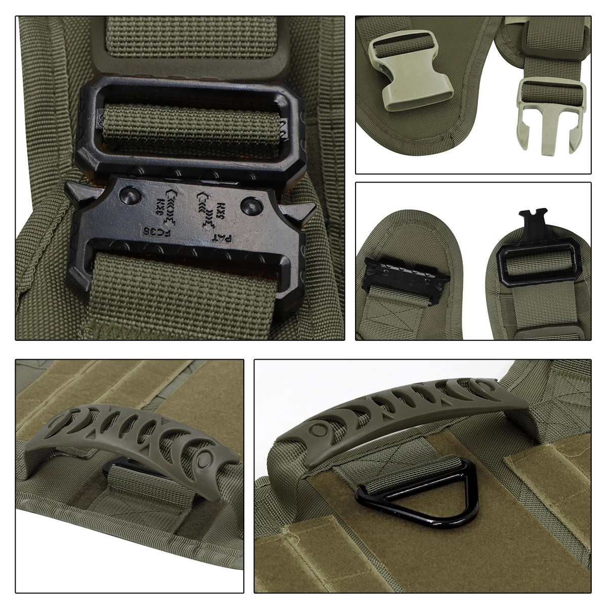 PATYOCATCN Tactical Dog Harness With MOLLE Pouches For Training