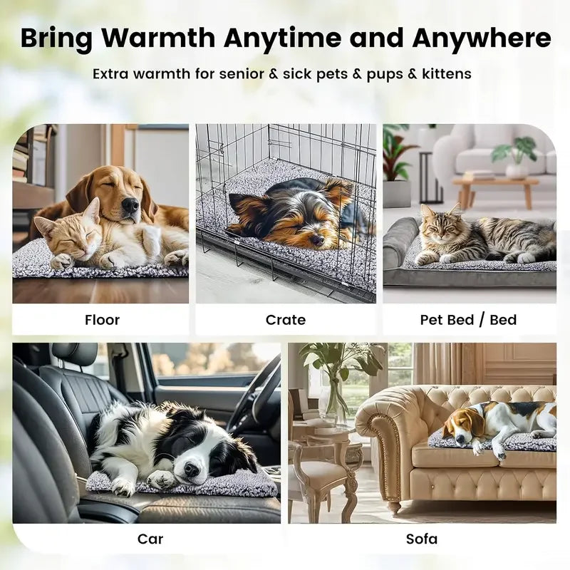 NONECN Self-Warming Pet Pad Blanket Thermal Bed Mat For Cats
