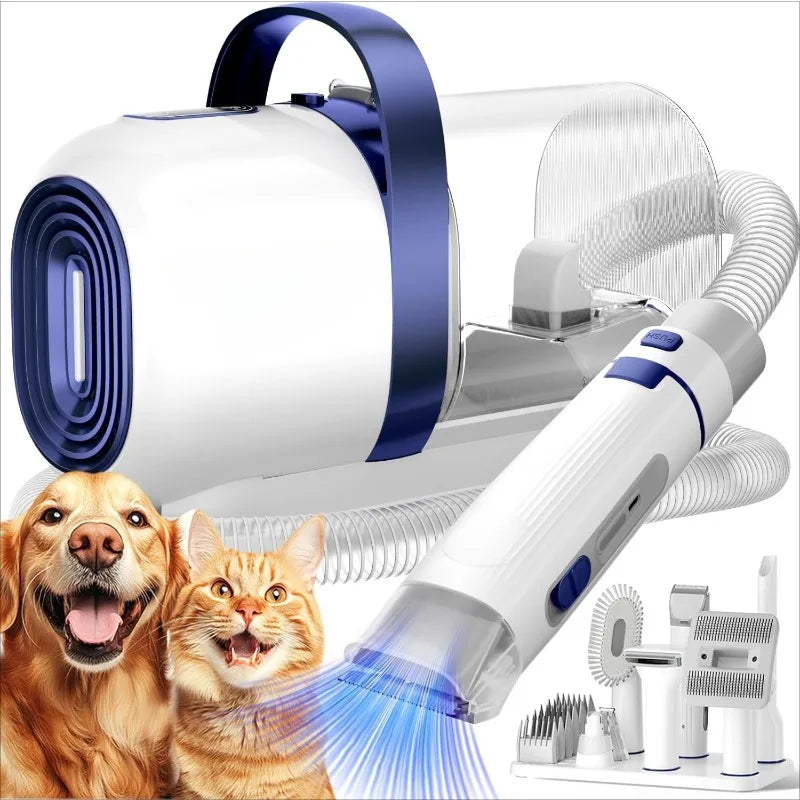 Dog Grooming Vacuum Kit With Clipper Nail Grinder