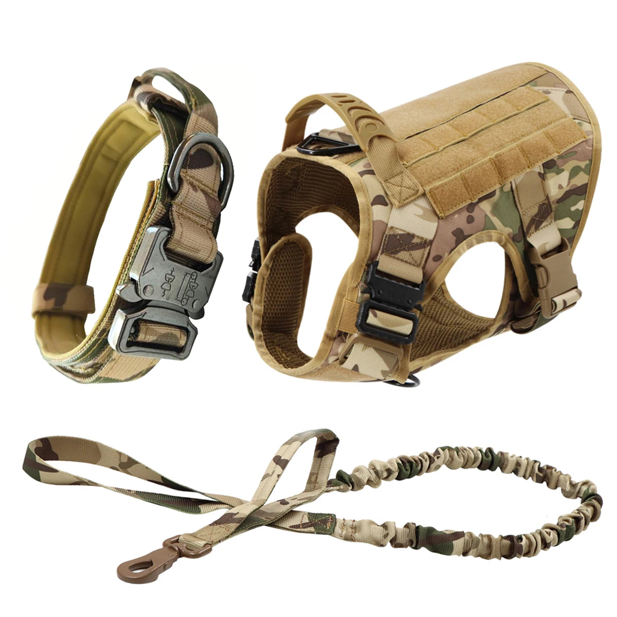 PATYOCATCN Tactical Dog Harness With MOLLE Pouches For Training