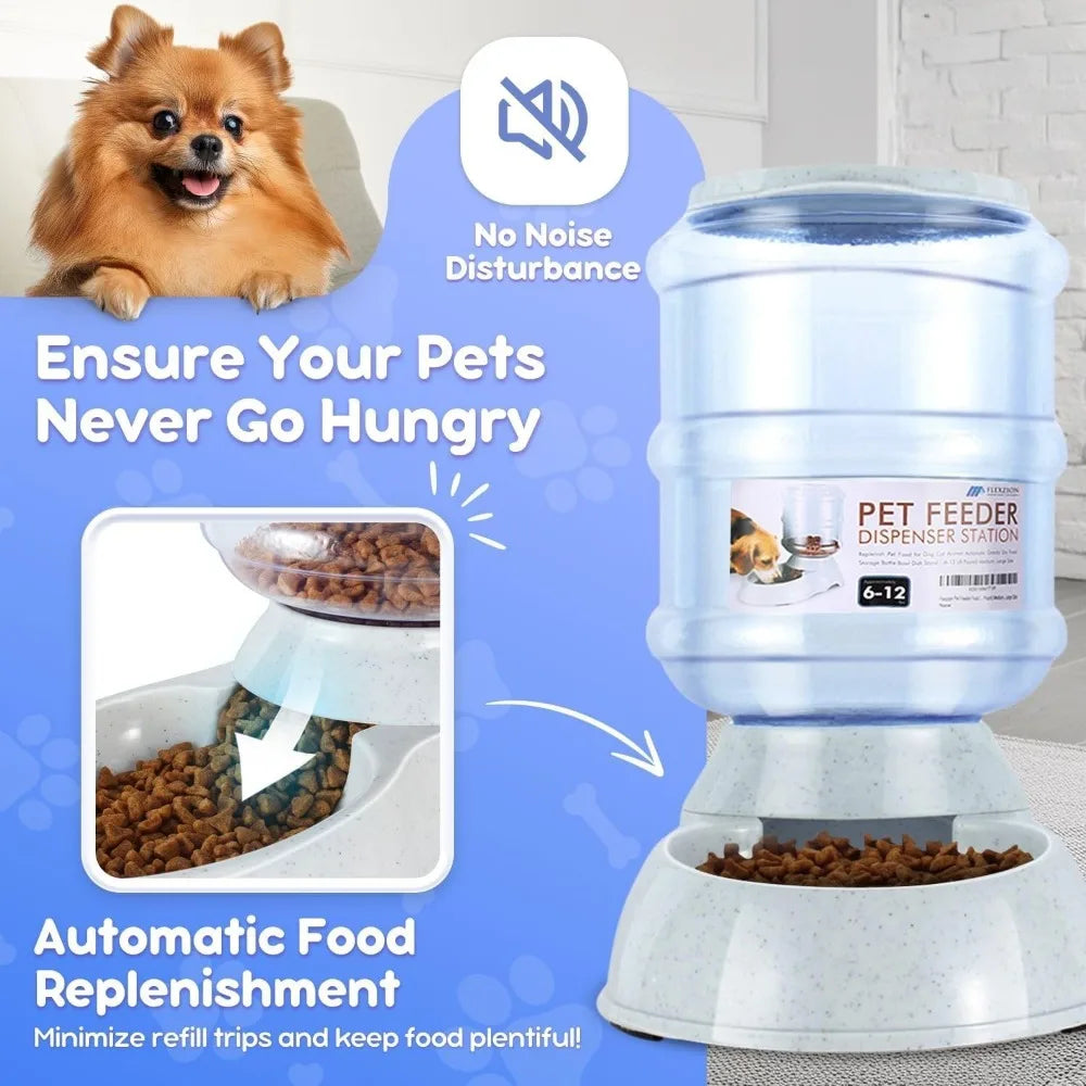 Hign-concerned Gravity Pet Feeder Dispenser For Dry Food