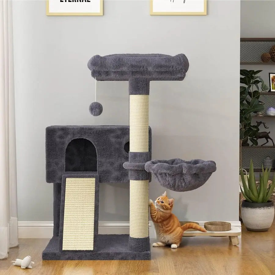 XMSJ CERLIN Cat Tree With Hammock And Sisal Scratching Post