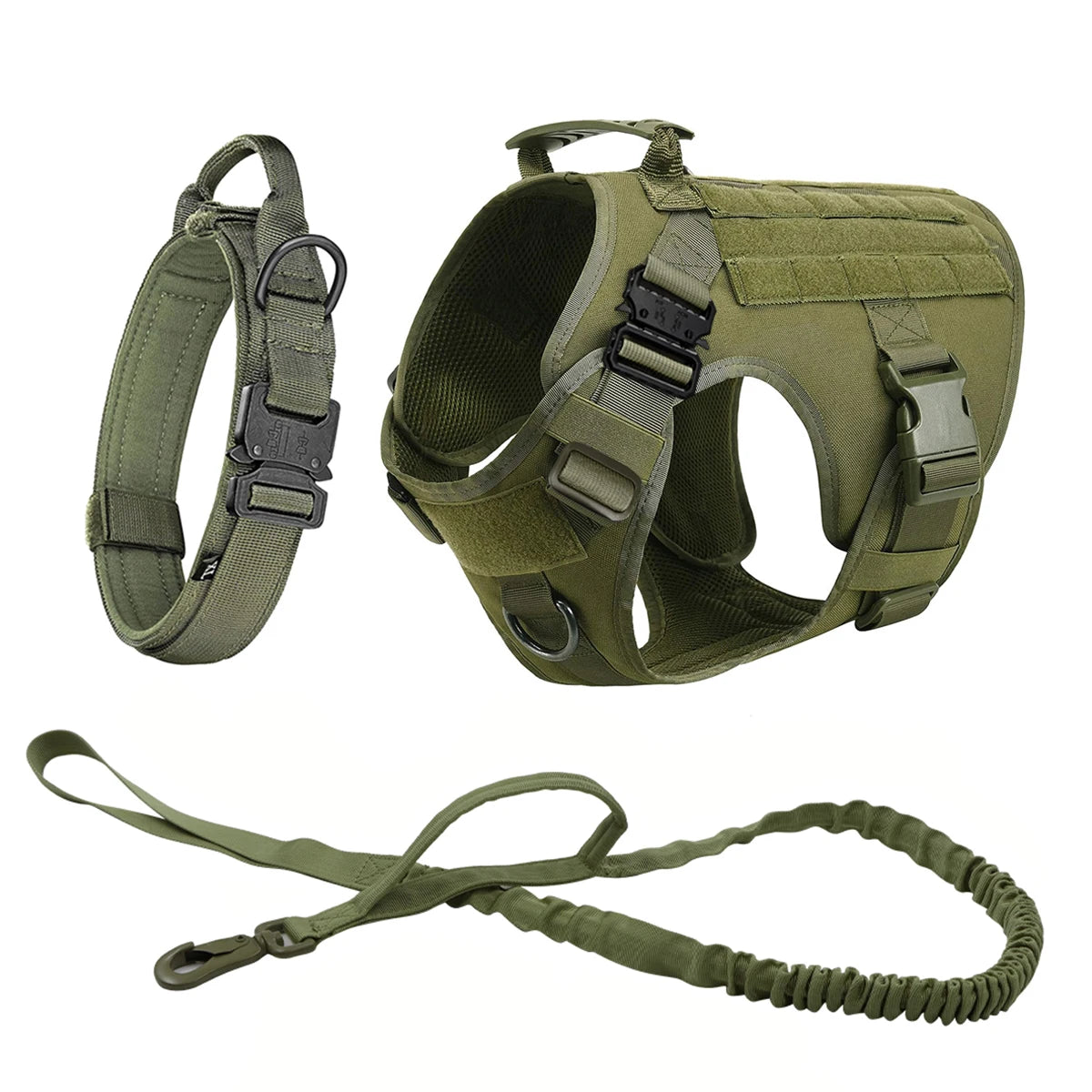 PATYOCATCN Tactical Dog Harness With MOLLE Pouches For Training