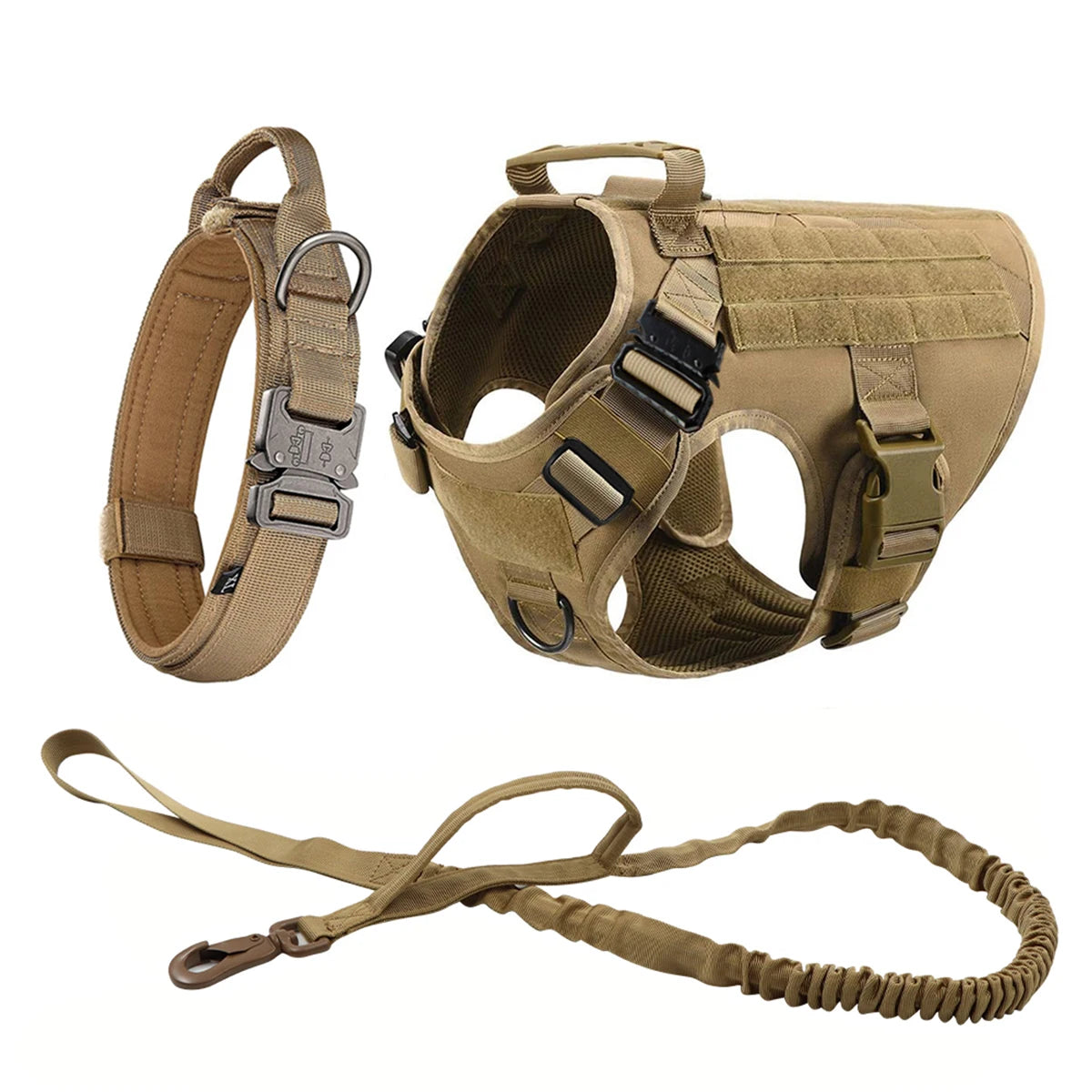 PATYOCATCN Tactical Dog Harness With MOLLE Pouches For Training