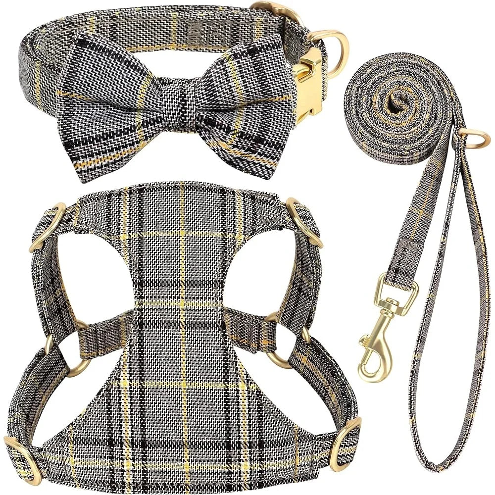 XMSJ Cute Adjustable Harness Leash Set for Cats and Dogs