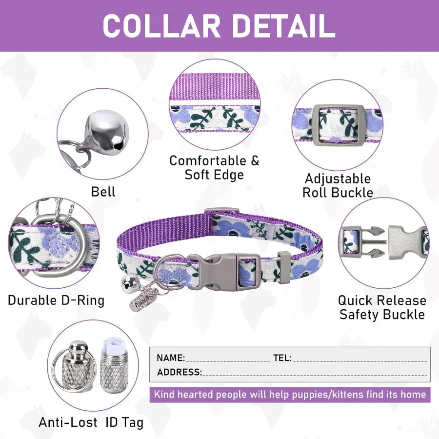High-Concerned All-Weather Reflective-Protection Harness-Collar and Leash Set for Pets
