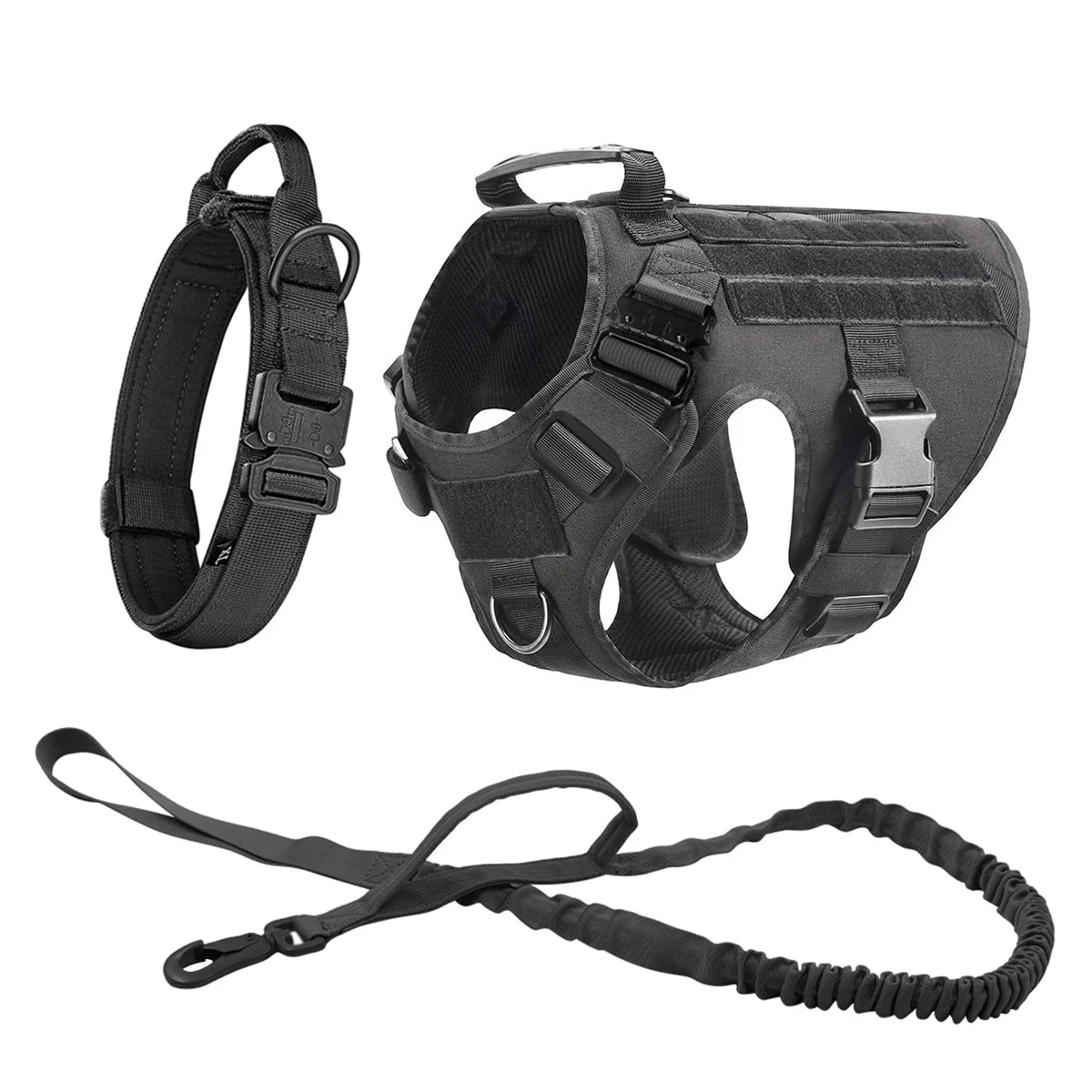 PATYOCATCN Tactical Dog Harness With MOLLE Pouches For Training