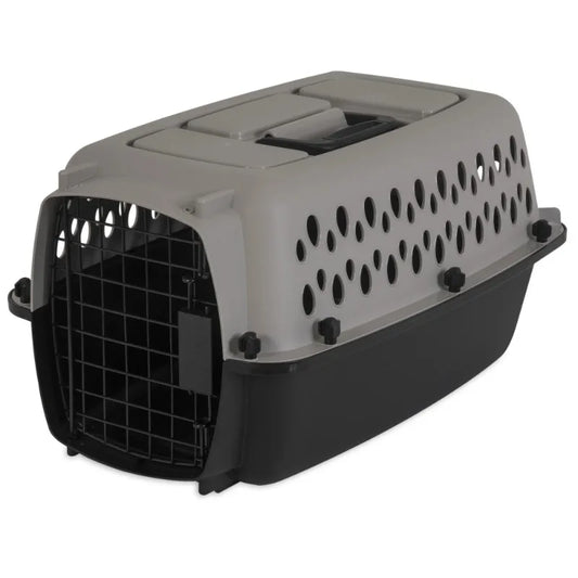 Plastic Pet Kennel Portable Dog Crate For Pets Up To 10 Lbs