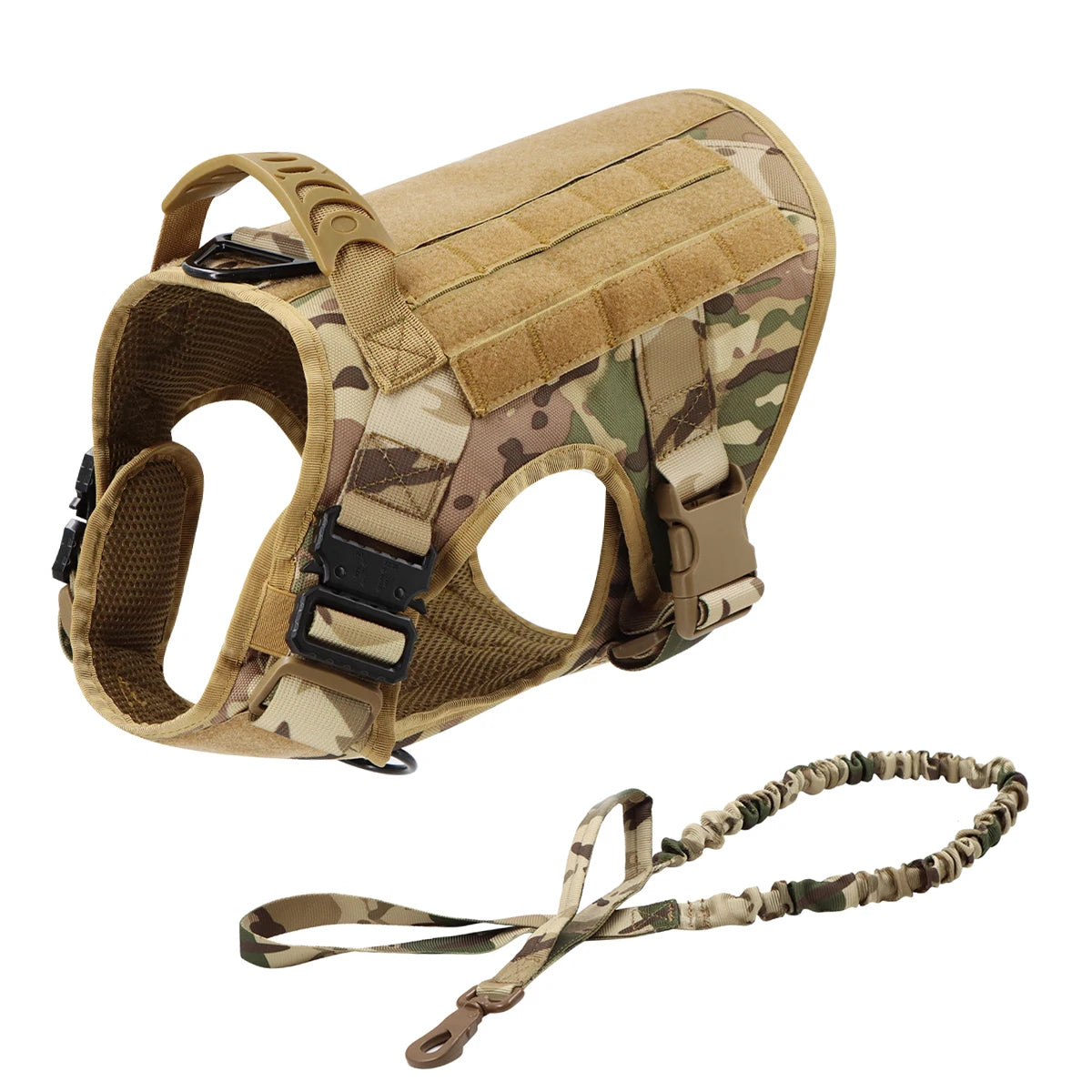 PATYOCATCN Tactical Dog Harness With MOLLE Pouches For Training