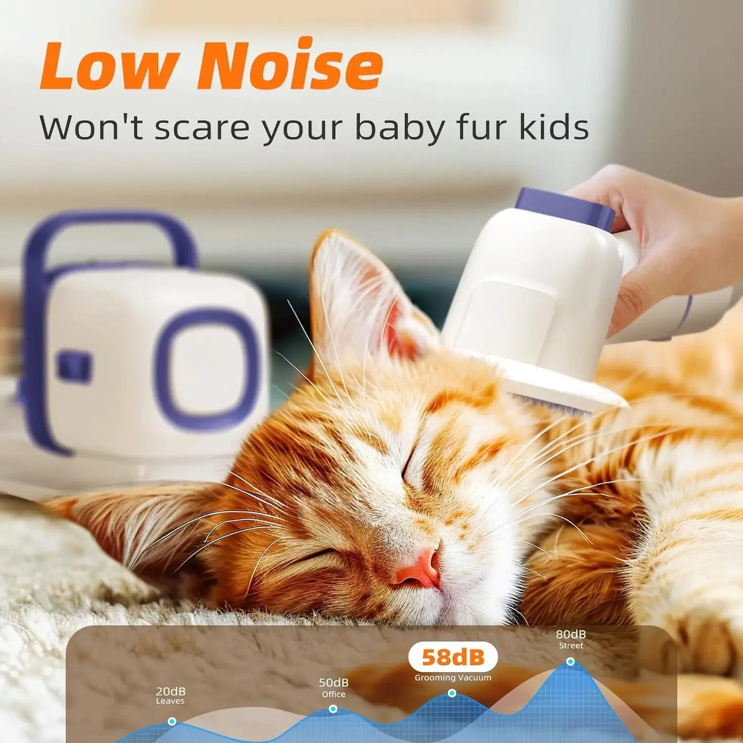 XMSJ Dog Grooming Kit With Vacuum Low Noise Clipper Set