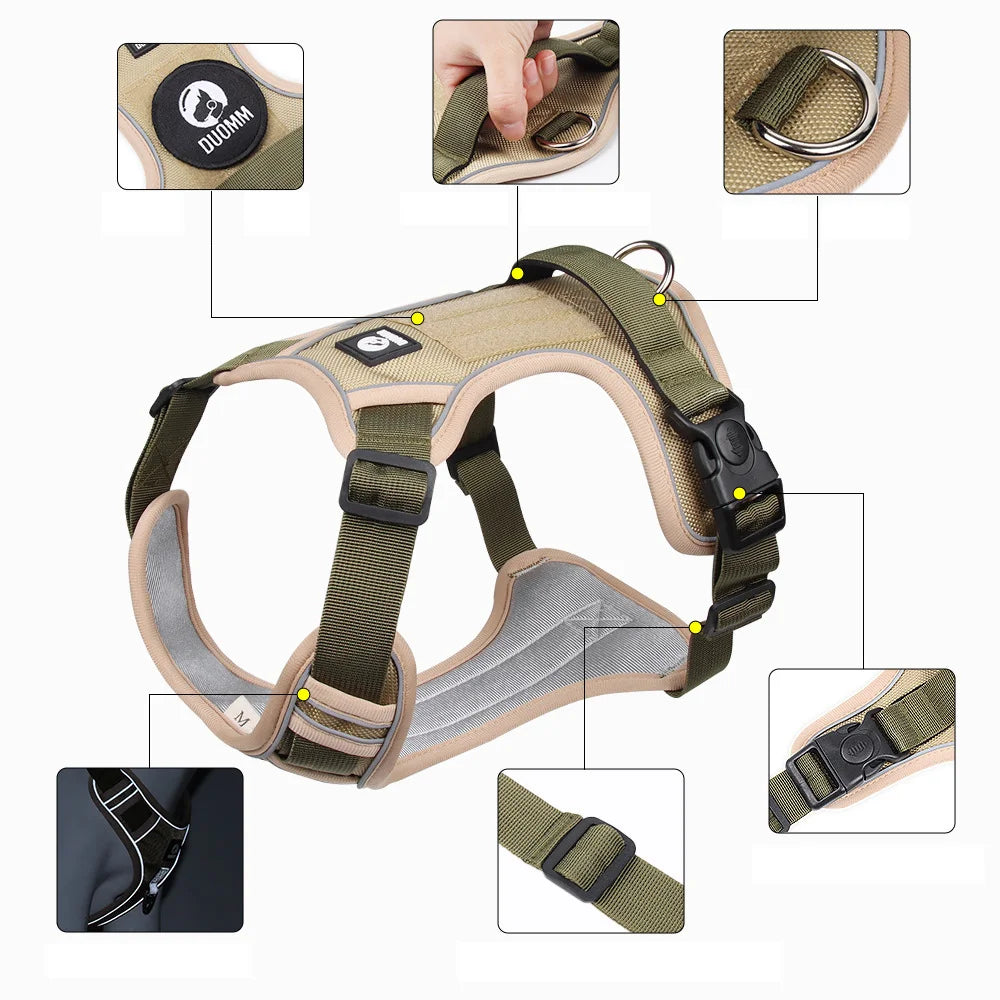 Guangdong Military Dog Harness Reflective Vest Training