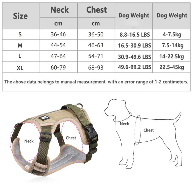 Guangdong Military Dog Harness Reflective Vest Training