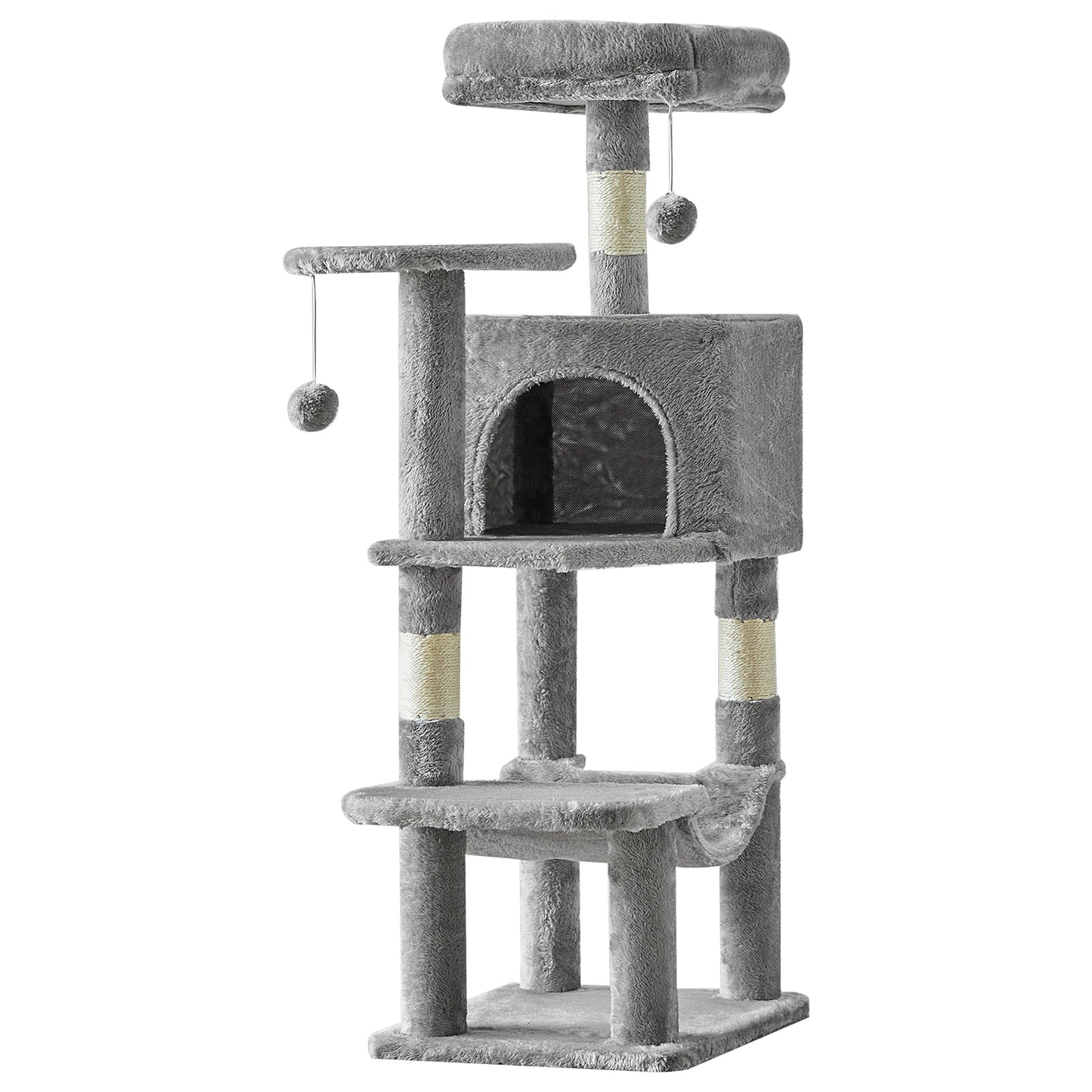 JHK Cat Tree Tall Multi Cat Climbing Tower With Sisal Posts