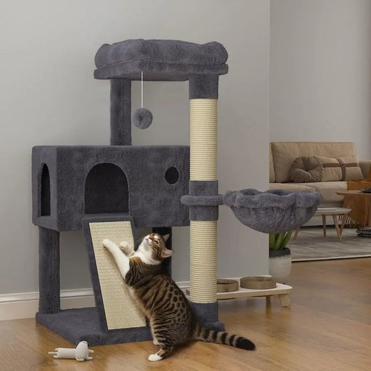 XMSJ CERLIN Cat Tree With Hammock And Sisal Scratching Post